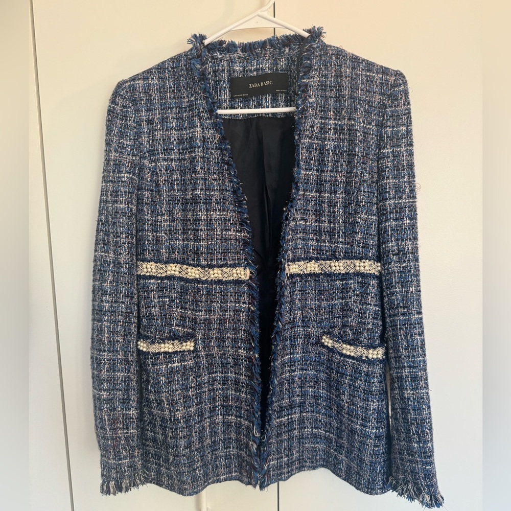 Zara blazer blue